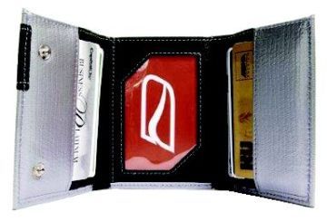 Ducti Duct Tape Tri-Fold Wallet - Silver/Red