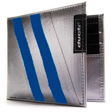 Ducti Duct Tape Bi-Fold Wallet - Silver/Blue