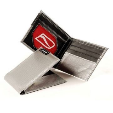 Ducti Duct Tape Bi-Fold Wallet - Silver/Red