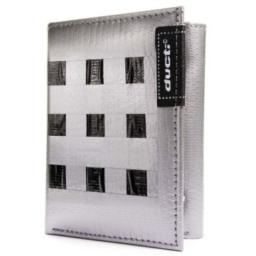 Ducti Duct Tape Tri-Fold Wallet - Silver/Black