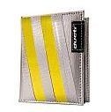 Ducti ארנק Duct Tape דגם Tri-Fold Hybrid - כסוף\צהוב