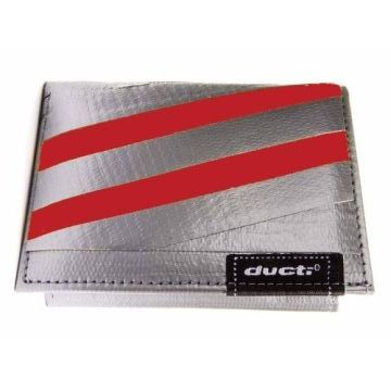 Ducti Duct Tape Undercover Wallet - Silver/Red