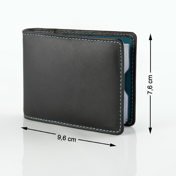 DuDu Compact Multi color credit card holder - Black