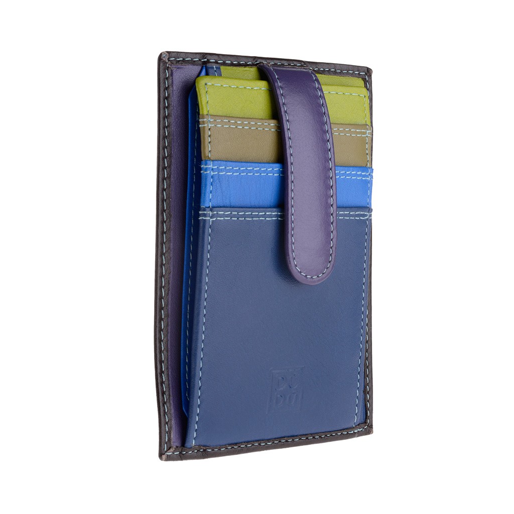 DuDu Compact multi color credit card holder wallet - Blue