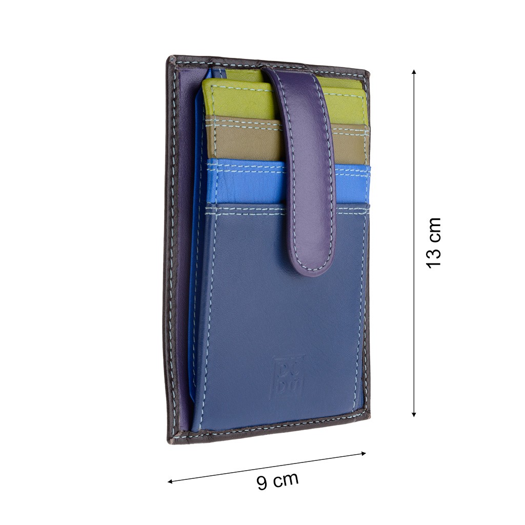 DuDu Compact multi color credit card holder wallet - Blue