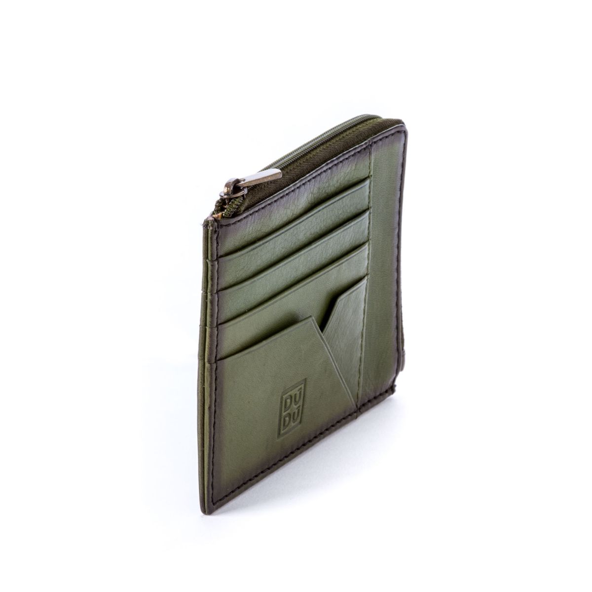 DuDu Flat Leather Wallet - Green