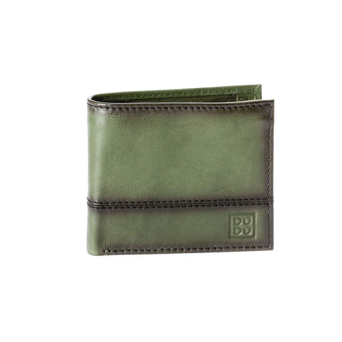 DuDu Unique Leather Wallet With Coin Purse - Green