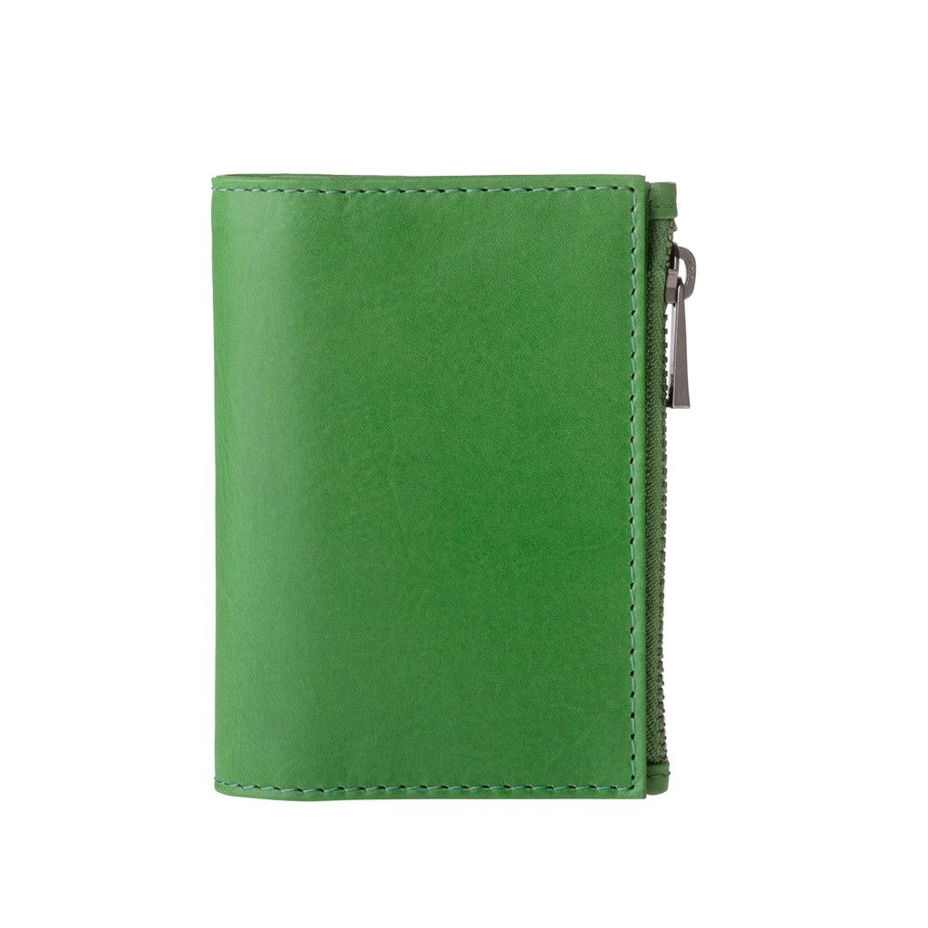 Zip-It Minimalist Leather Wallet - Green