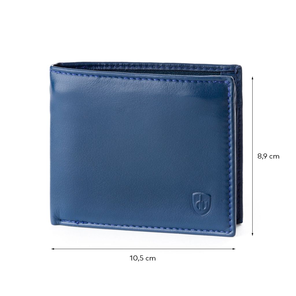 DV Leather Wallet with Coin Purse and Inside Secret Zip Compartment