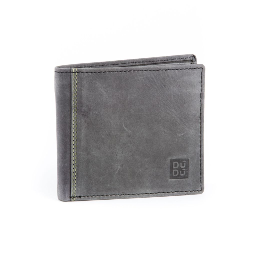 Mens vintage leather wallet - Black