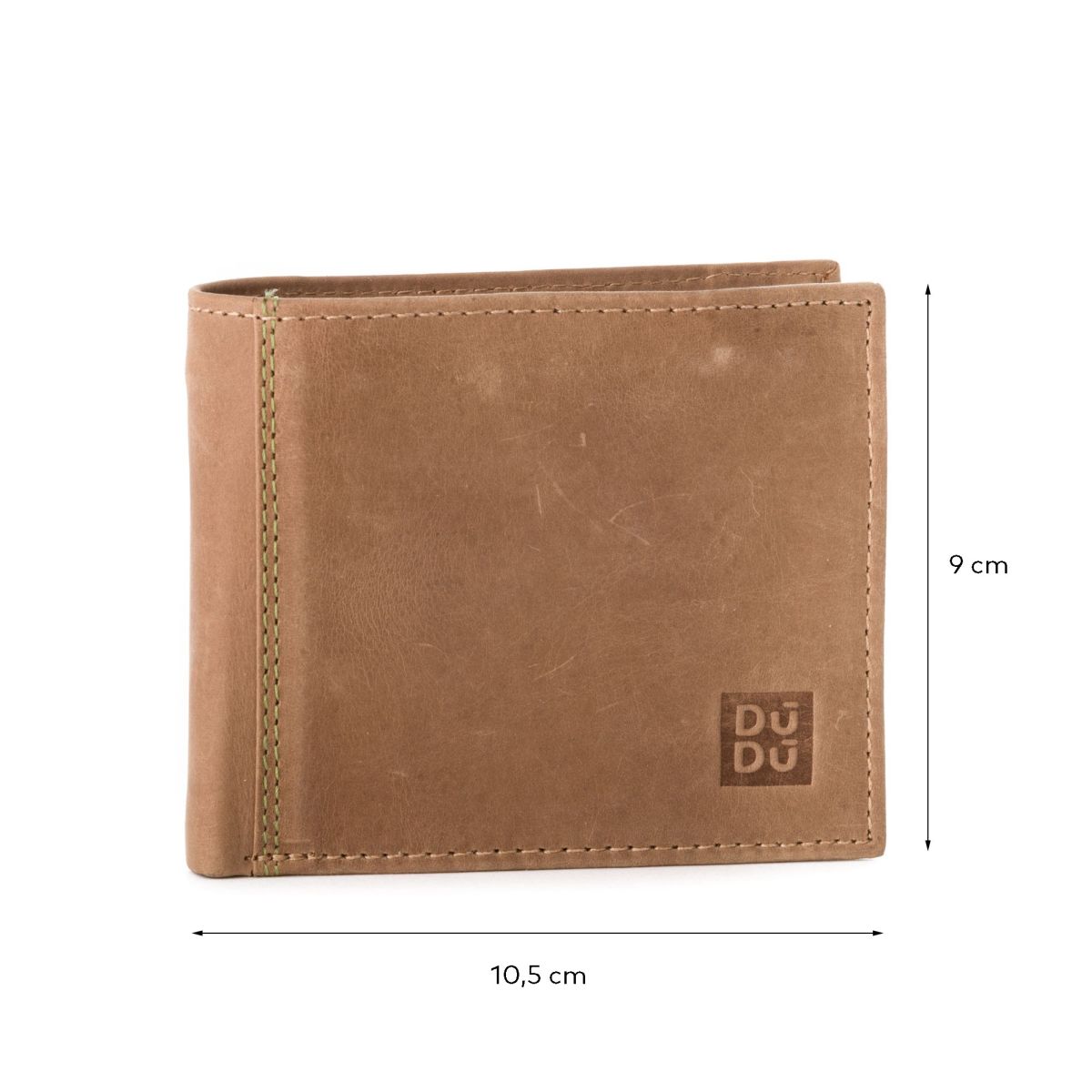 DuDu Mans vintage leather wallet - Tan