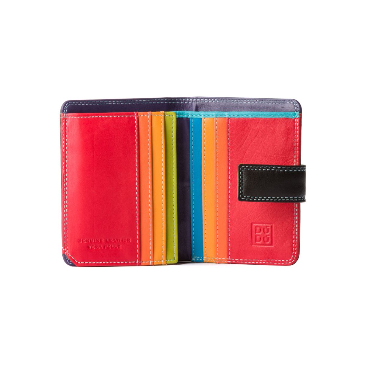 DuDu Small Womans Wallet Trifold Wallet - Black