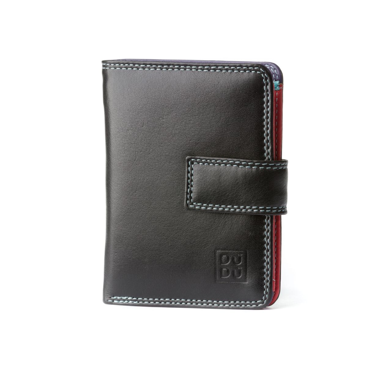 DuDu Small Womans Wallet Trifold Wallet - Black