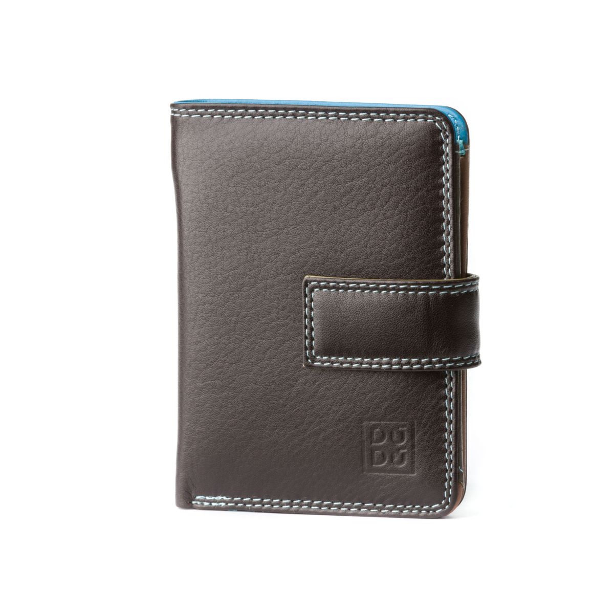 DuDu Small Womans Wallet Trifold Wallet - Dark Brown