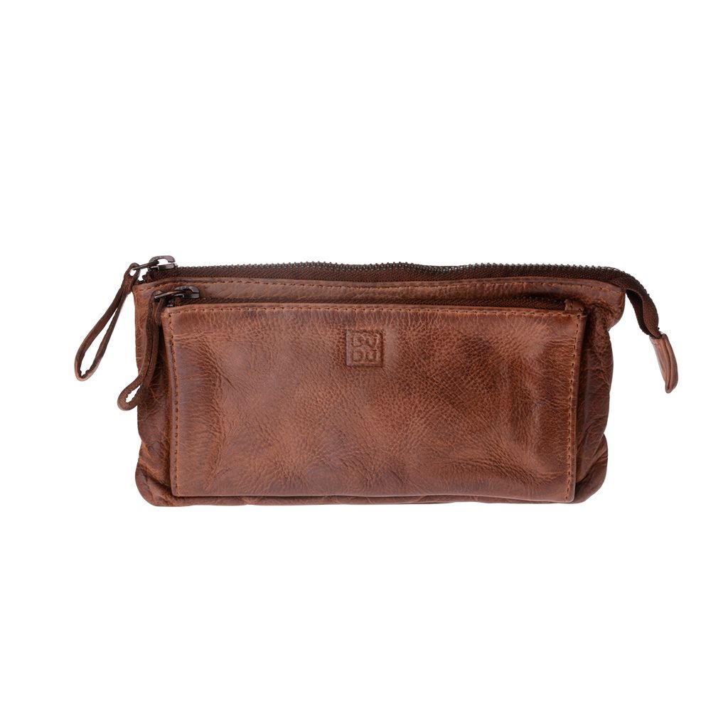 DuDu Woman's Hand-Made Soft Leather Purse - Brown