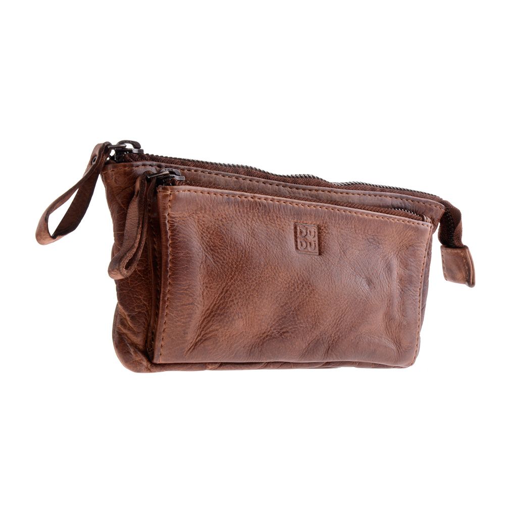 DuDu Woman's Hand-Made Soft Leather Purse - Brown