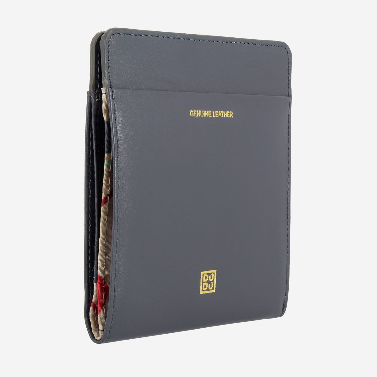 DuDu Designer Womens Leather Wallet With Magnetic Closure - Gray | Wallets Online