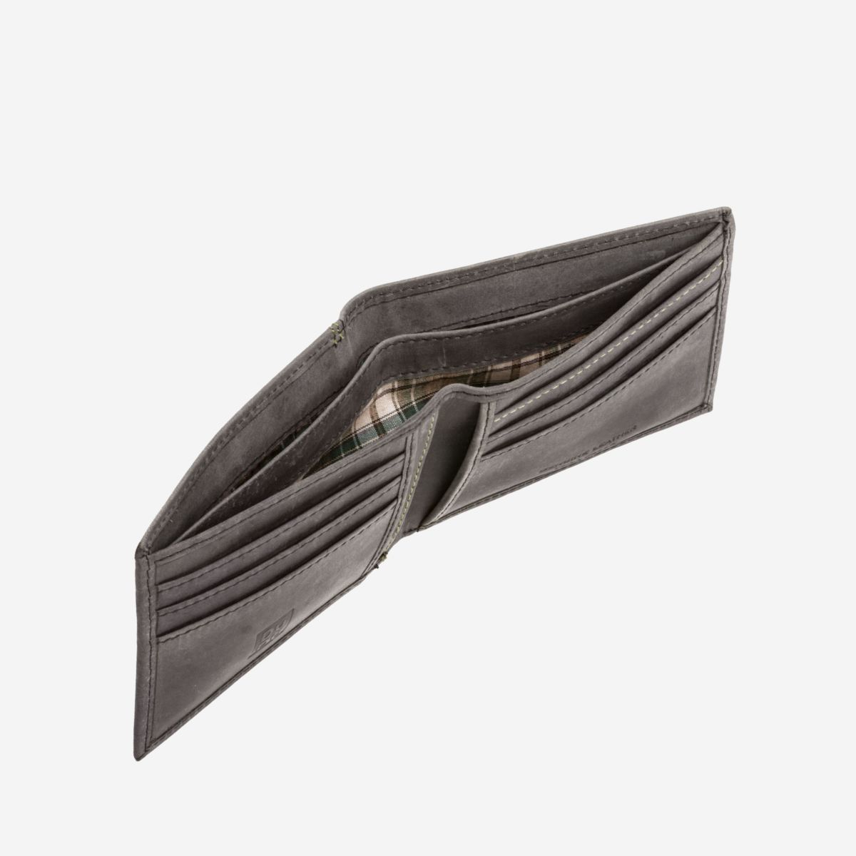 DuDu Vintage Slim Leather Wallet - Black