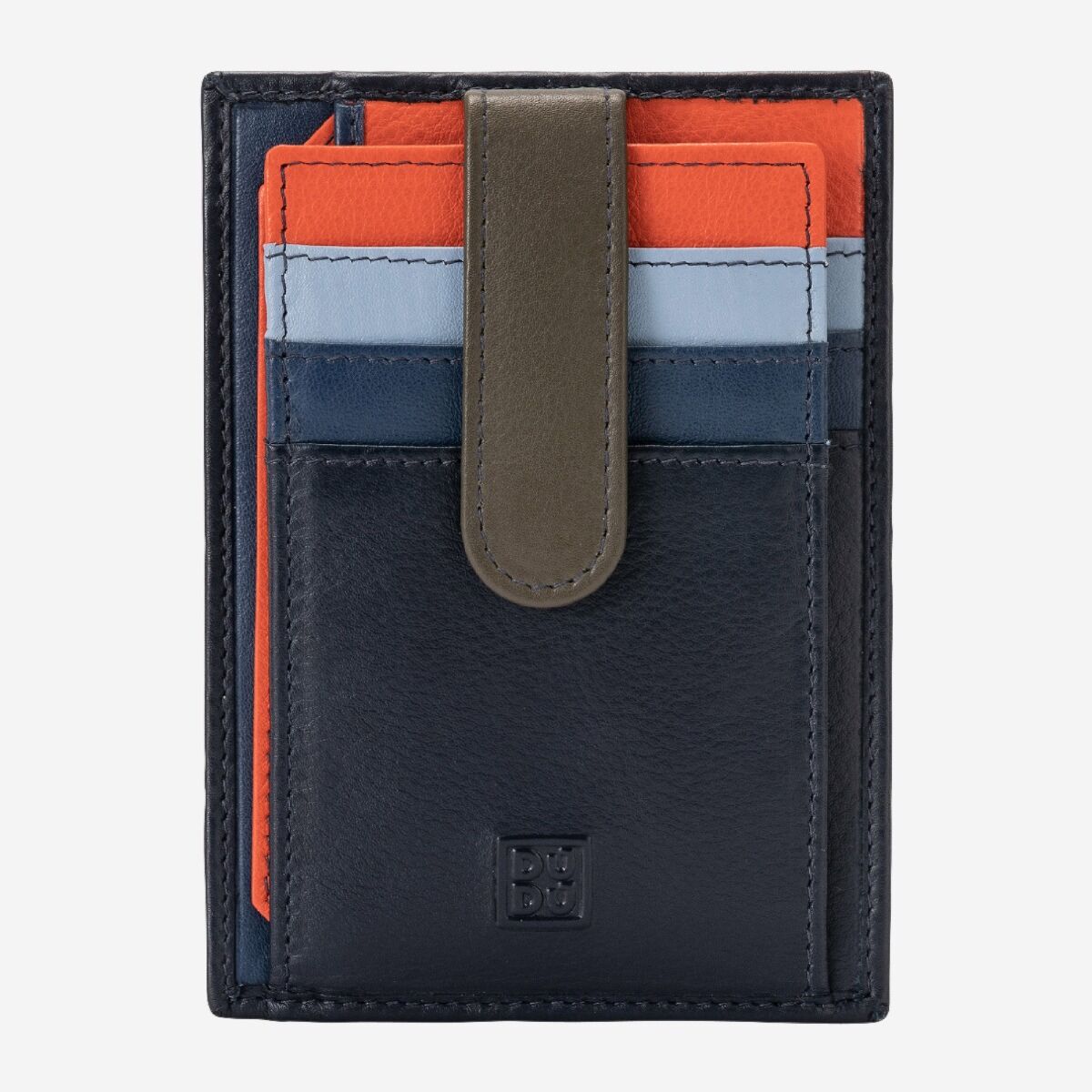 DuDu Compact multi color credit card holder wallet - Navy