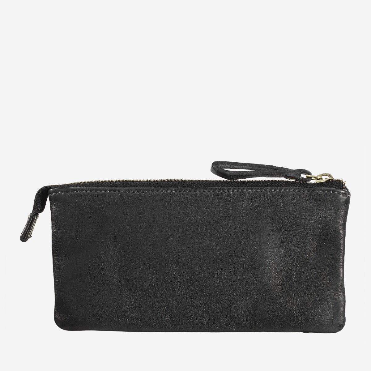 DuDu Woman's Hand-Made Soft Leather Purse - Black Slate