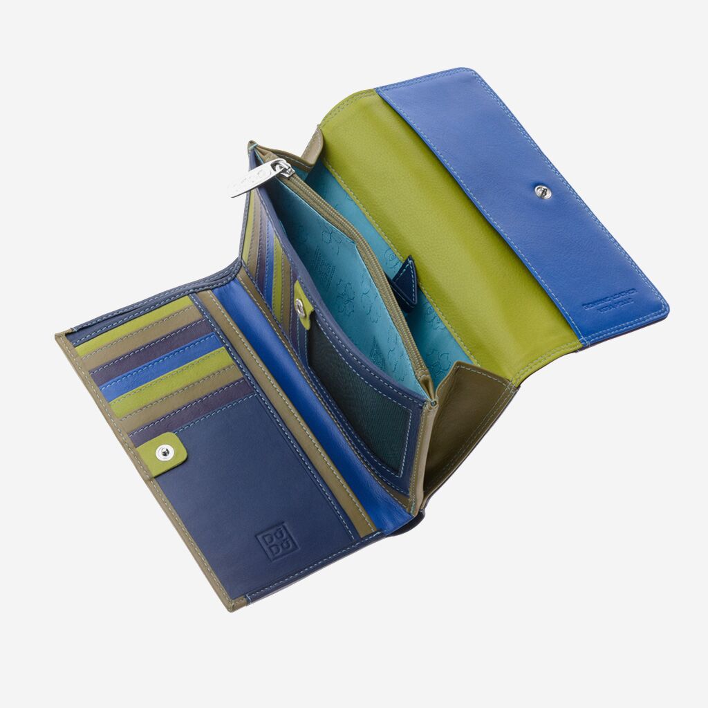 DuDu Colorful Leather Wallet For Women - Woods