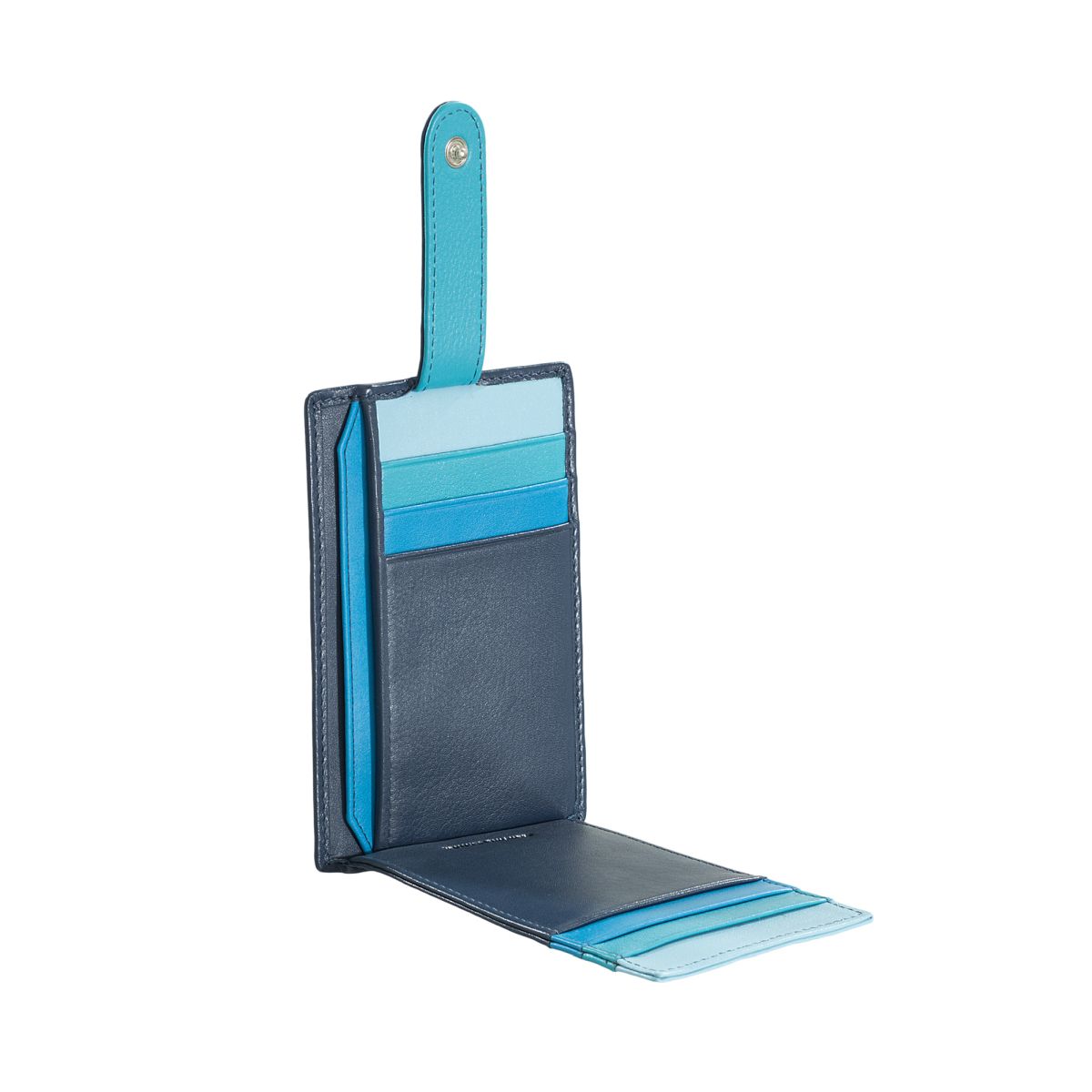DuDu Compact multi color credit card holder wallet - Blue