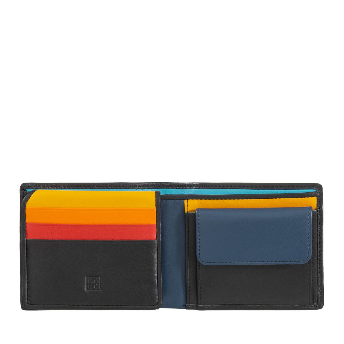 DuDu Mans genuine leather wallet - Black