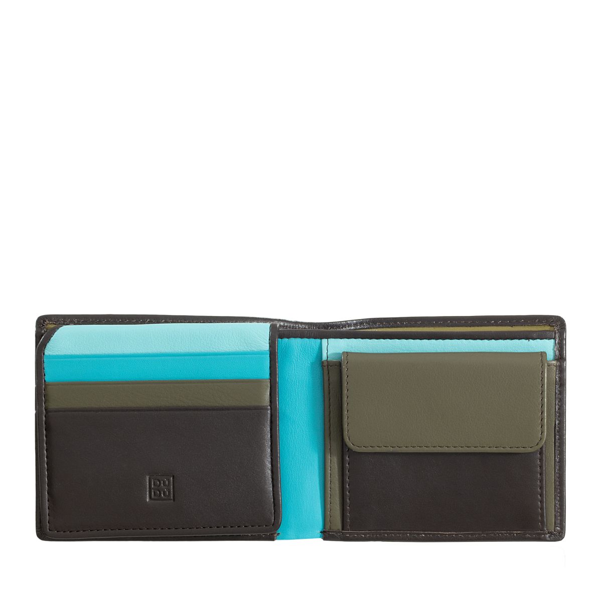 DuDu Mans genuine leather wallet - Brown