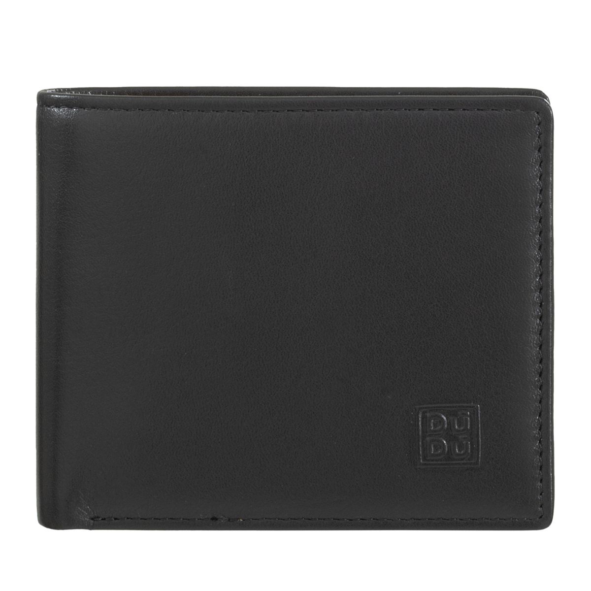 DuDu Mans genuine leather wallet - Black