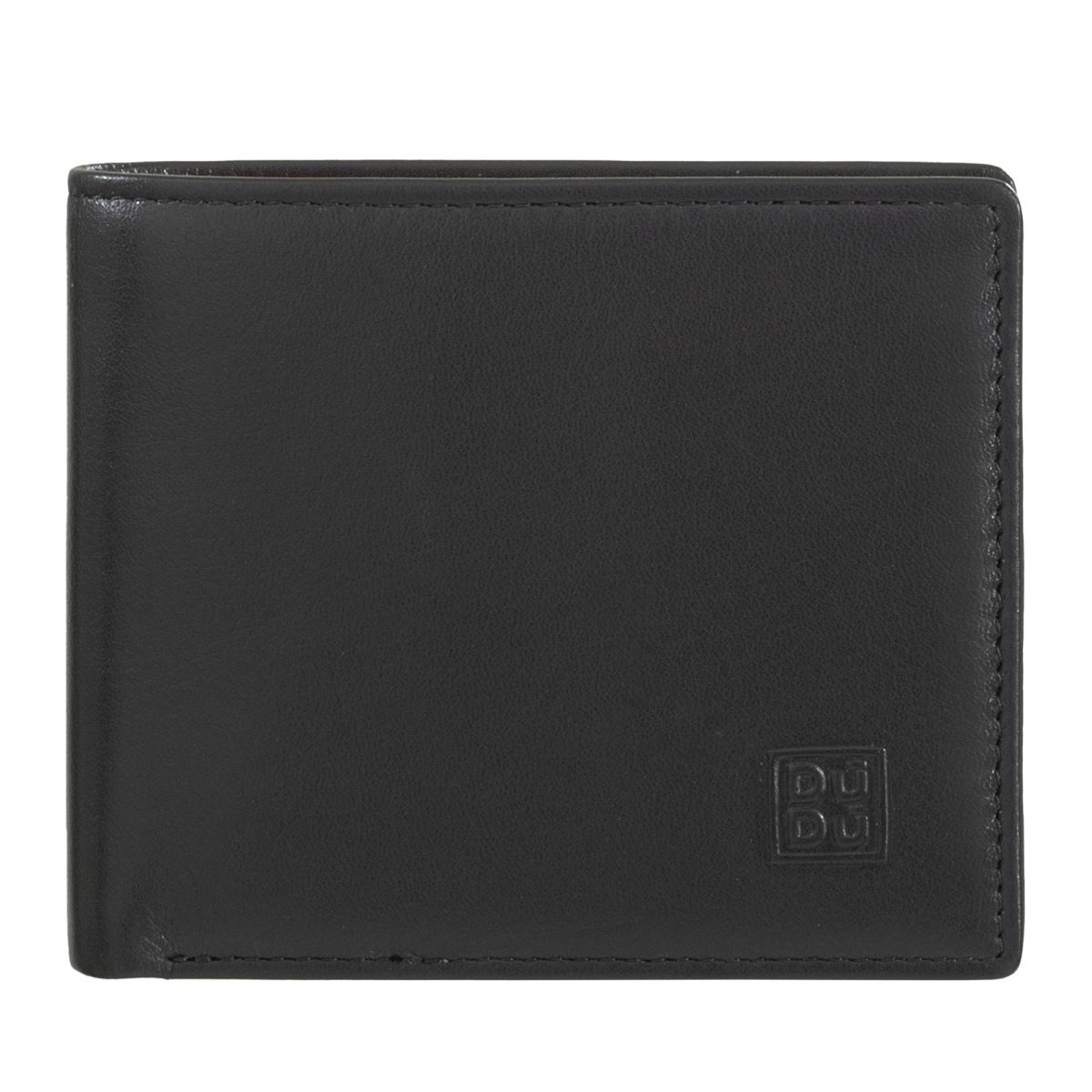 DuDu Mans genuine leather wallet - Black