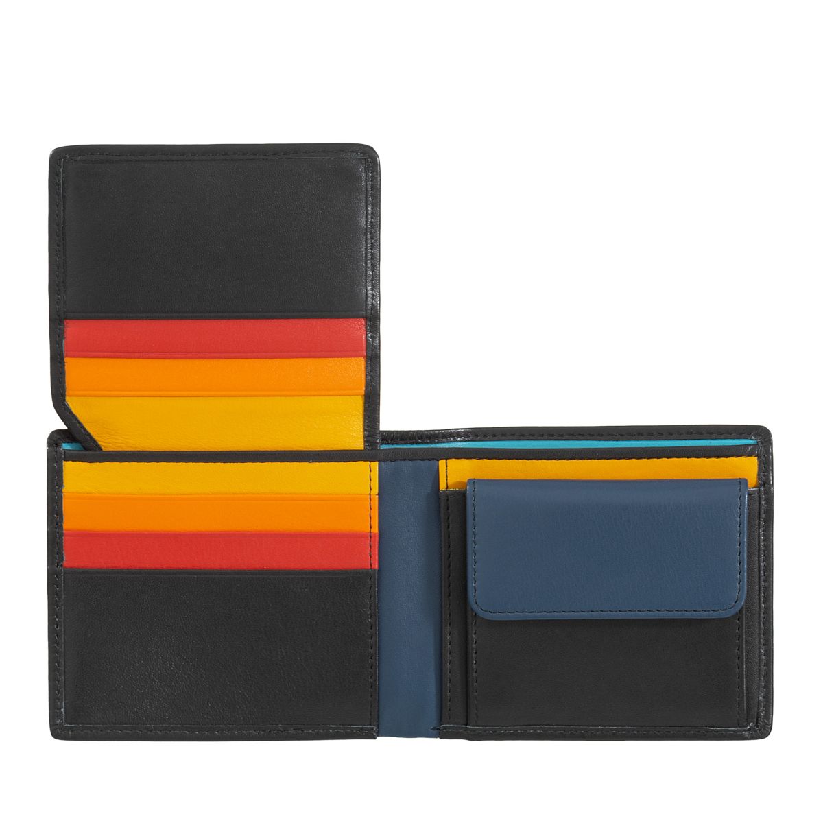 DuDu Mans genuine leather wallet - Black