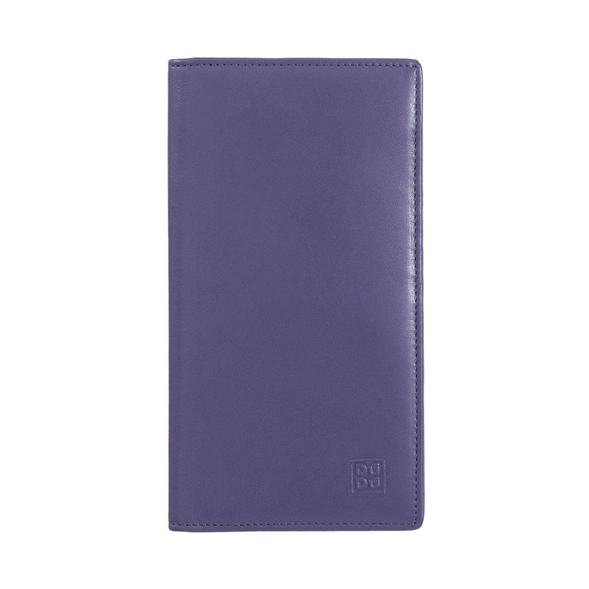 DuDu Large womens RFID blocking leather wallet Colorful - Mauve