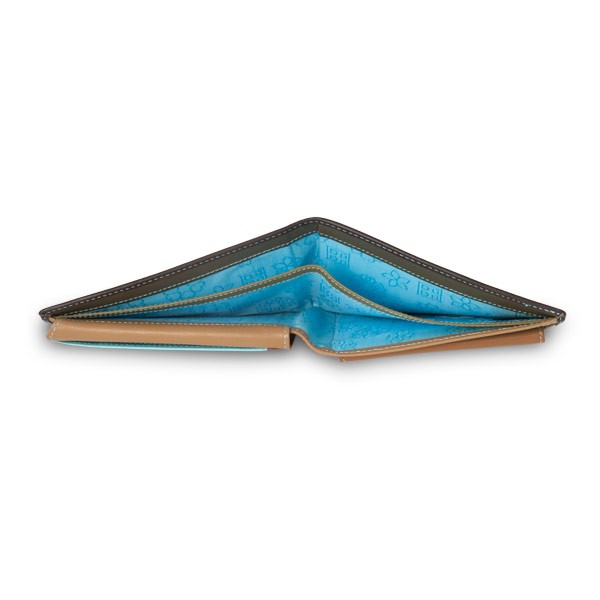 DuDu ארנק עור קלאסי עם תא למטבעות - חום כהה