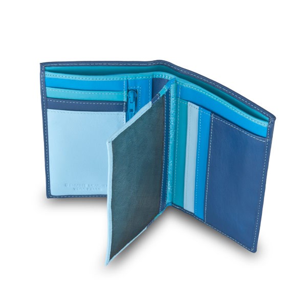 DuDu ארנק קומפקטי עם תא למטבעות - כחול