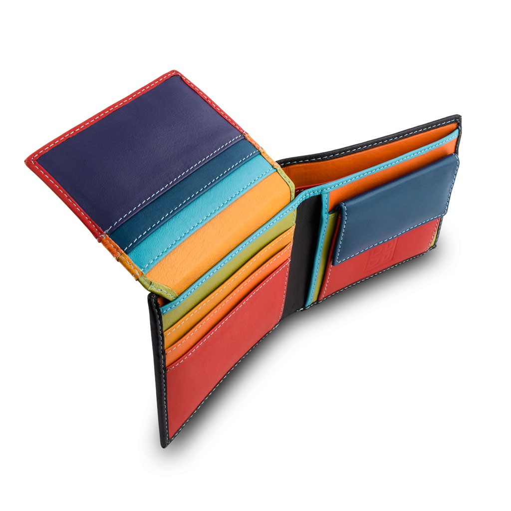 DuDu ארנק עור עם תא למטבעות - שחור