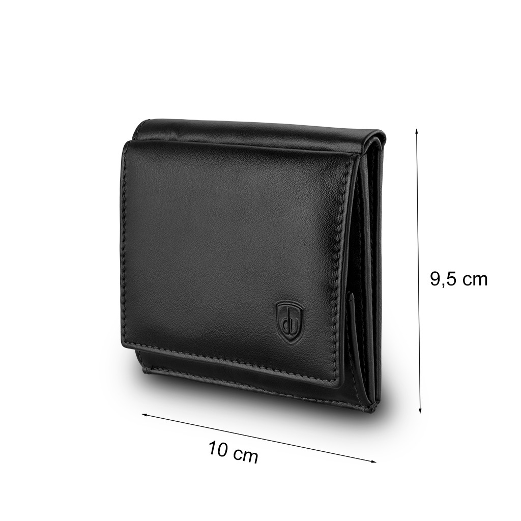 dv Small mans elegant billfold wallet  - Black