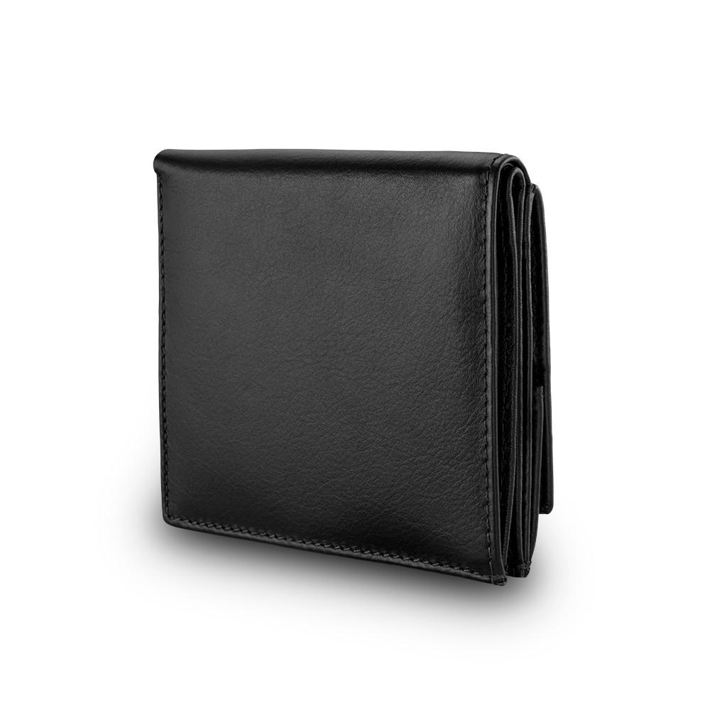 dv Small mans elegant billfold wallet  - Black