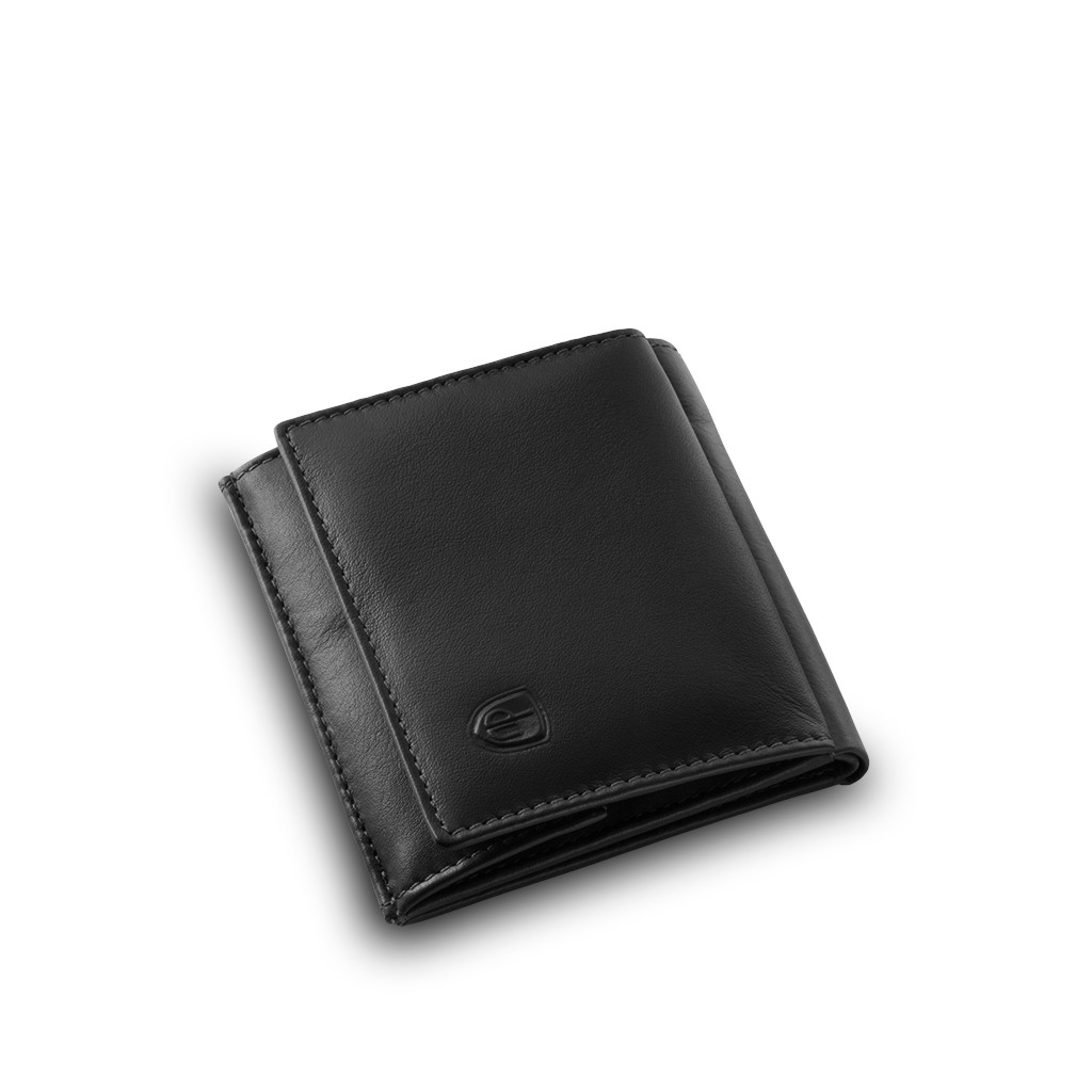 dv Small mans elegant billfold wallet  - Black