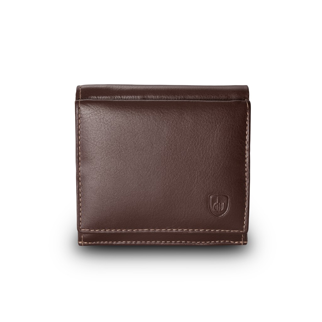 dv Small mans elegant billfold wallet  - Brown