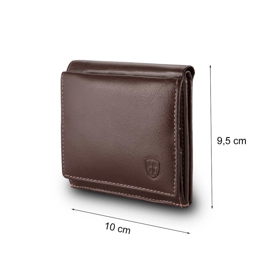 dv Small mans elegant billfold wallet  - Brown