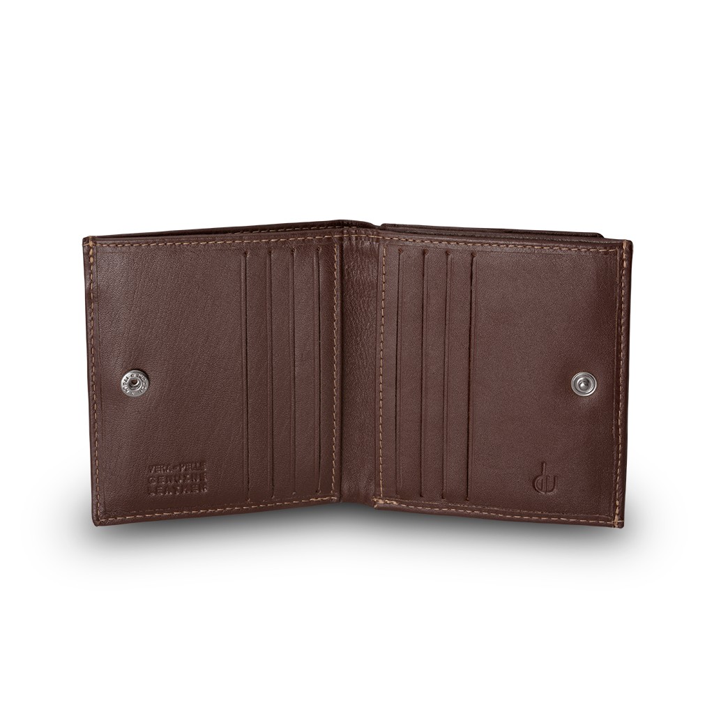 dv Small mans elegant billfold wallet  - Brown