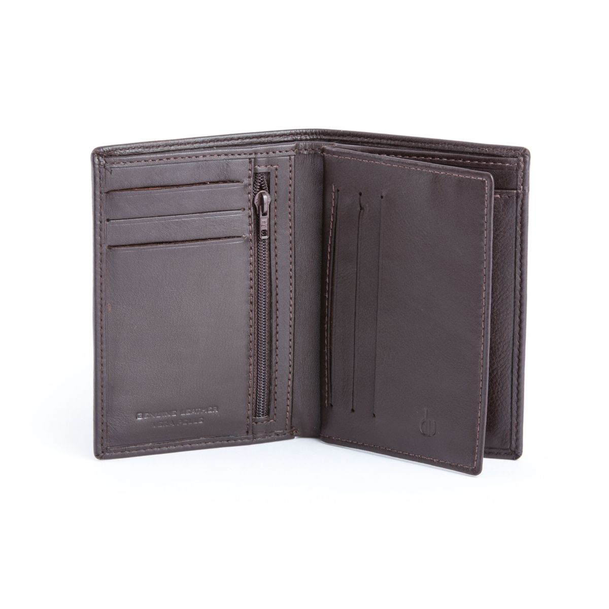 dv Mens leather vertical wallet - Brown