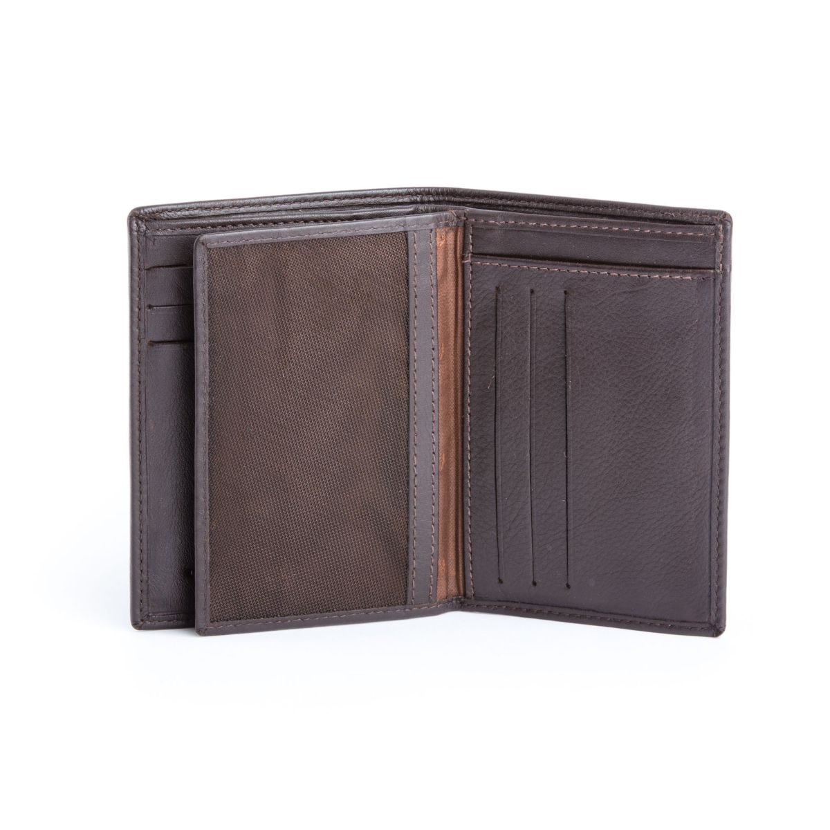 dv Mens leather vertical wallet - Brown