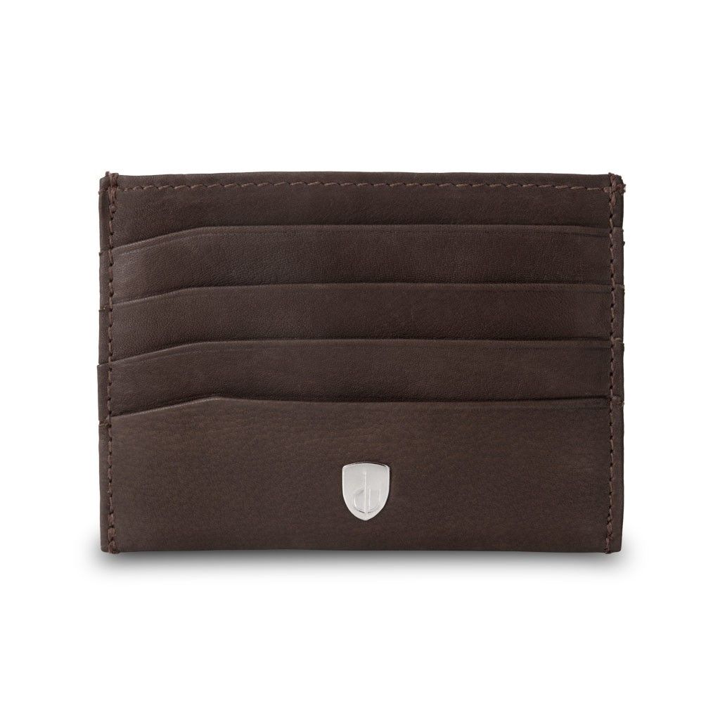 dv Minimalist leather credit card wallet - Brown