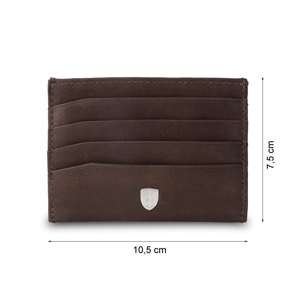 dv Minimalist leather credit card wallet - Brown