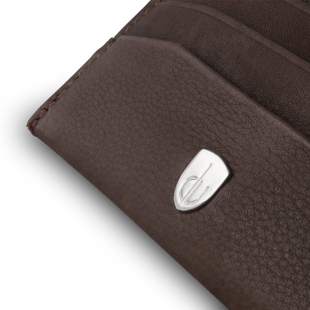 dv Minimalist leather credit card wallet - Brown