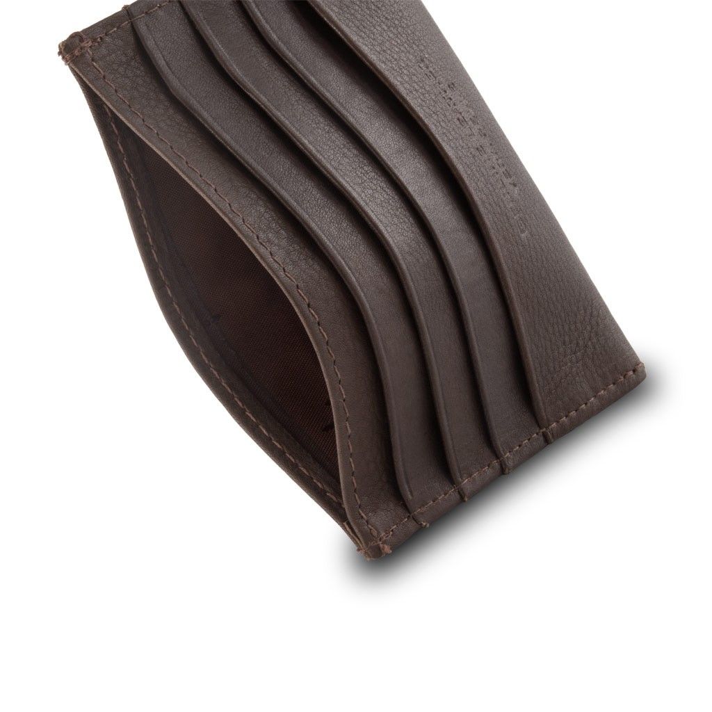 dv Minimalist leather credit card wallet - Brown