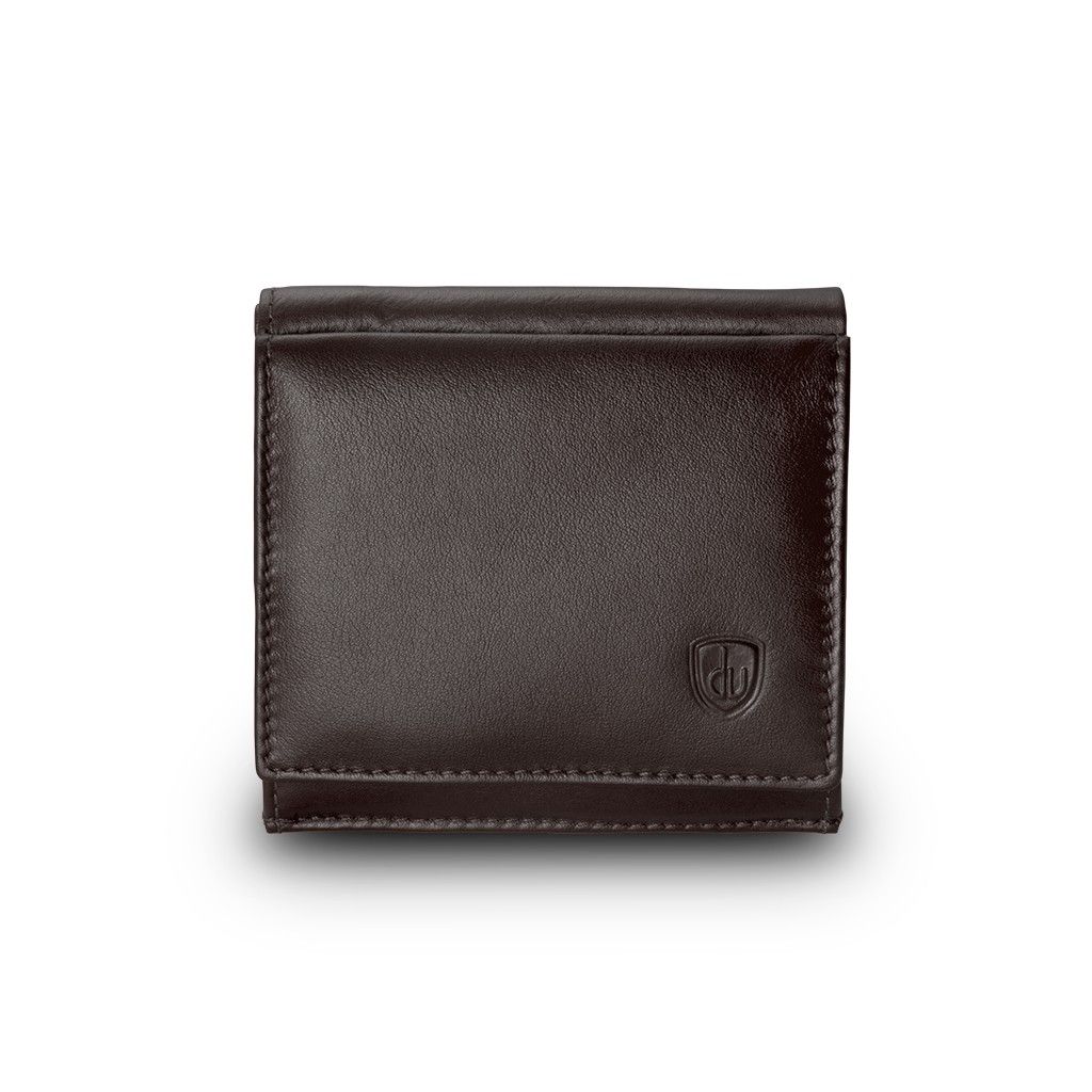 dv Small mans elegant billfold wallet  - Dark Brown