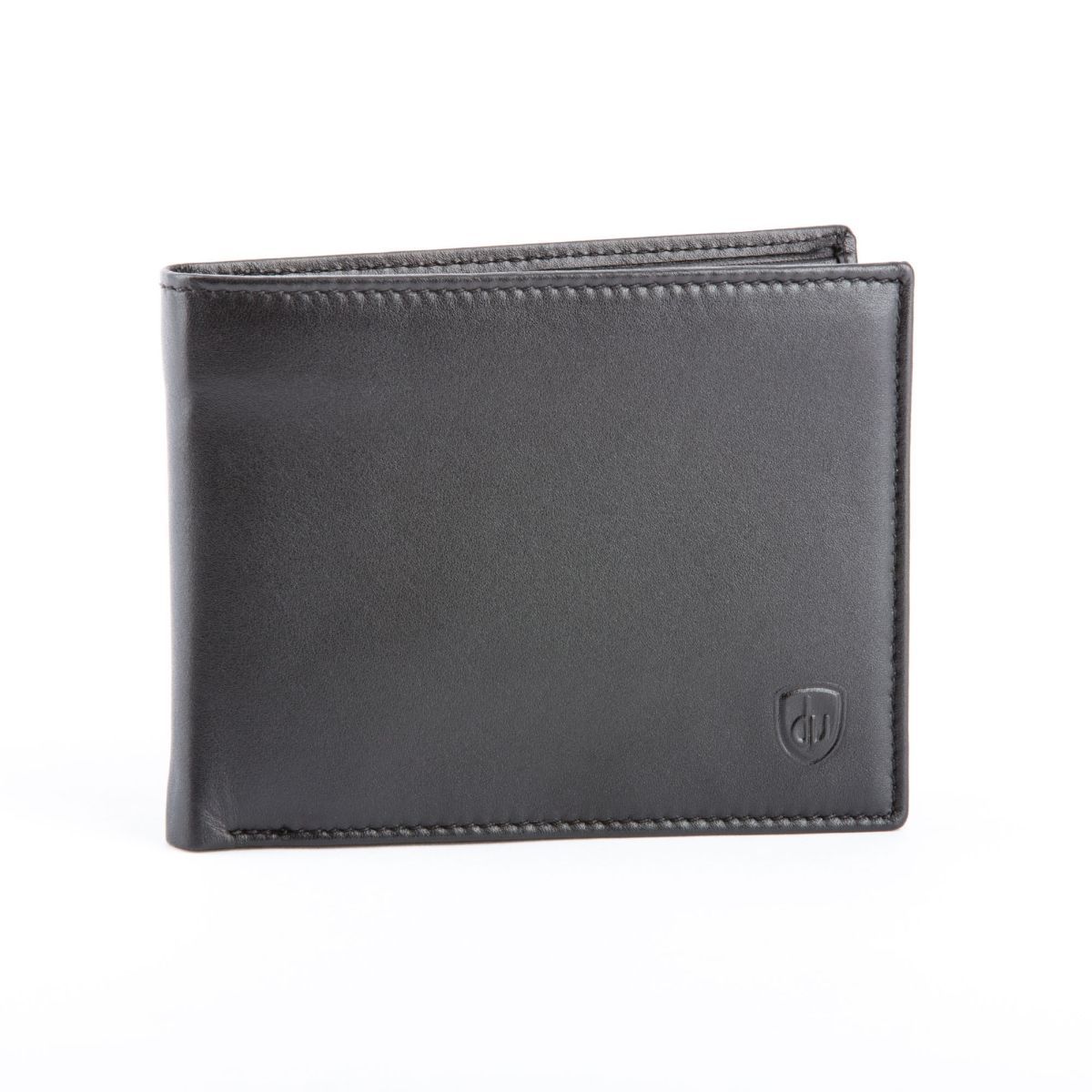 dv Slim Leather wallet with coin purse - Black