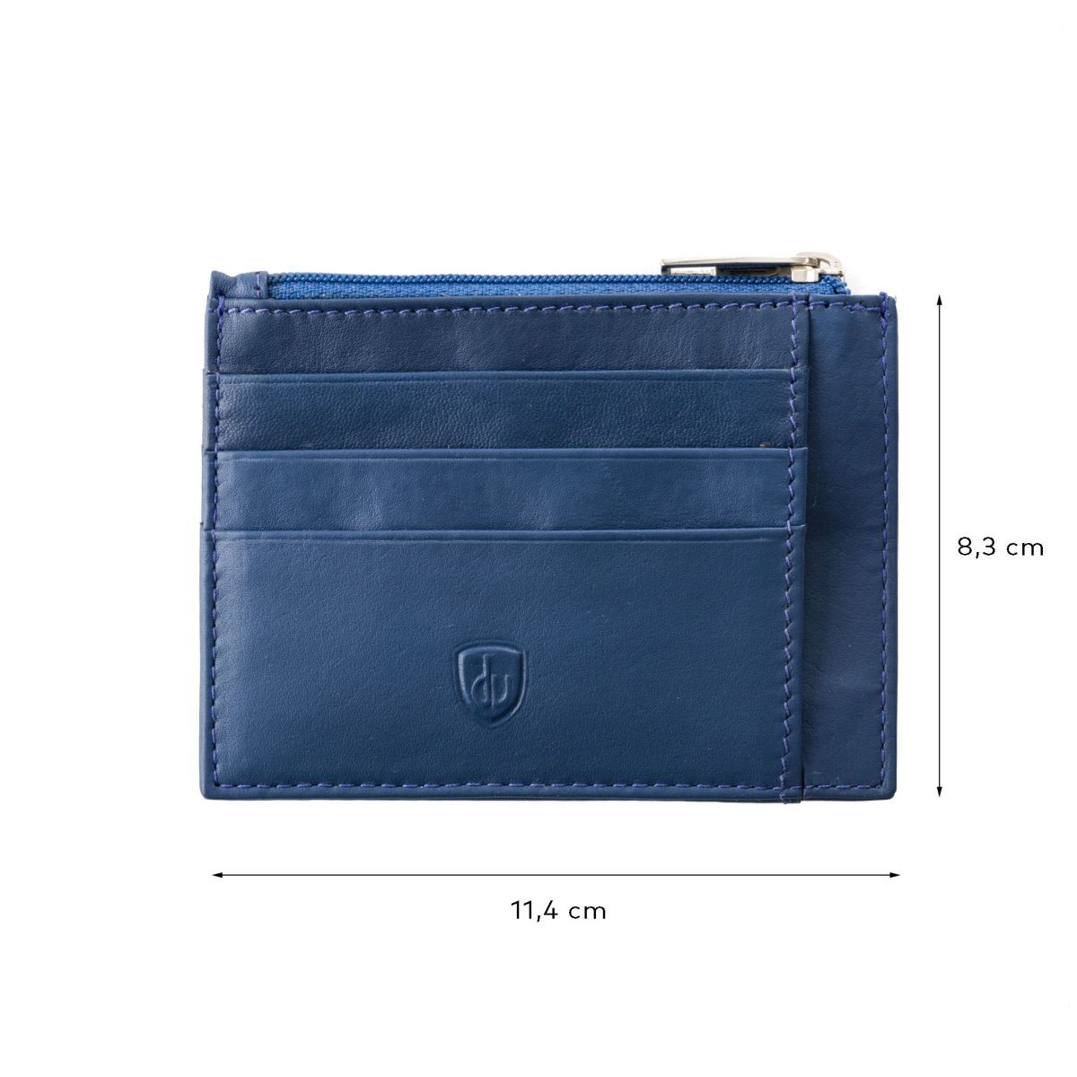 dv Slim leather credit card wallet - Blue
